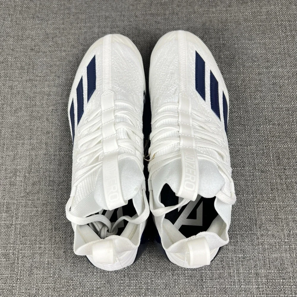 adidas Adizero PRIMEKNIT Football Cleats White Blue GV9624 Men's 13 - Picture 8 of 10